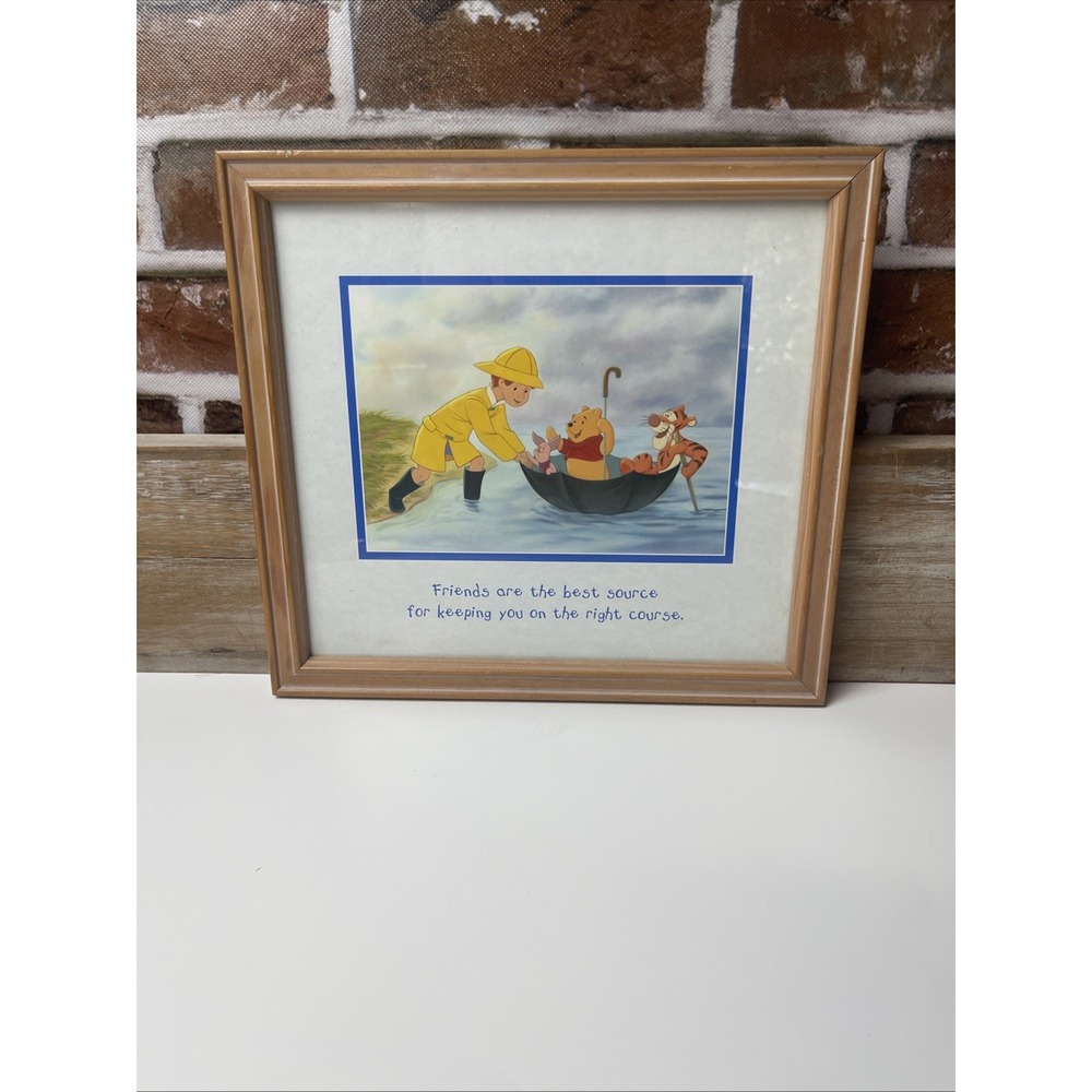Disney Winnie The Pooh Seasons Spring Framed Picture Nusery Decor